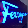 Small  letters illuminated led backlit wall mounted acrylic channel letter advertising light sign